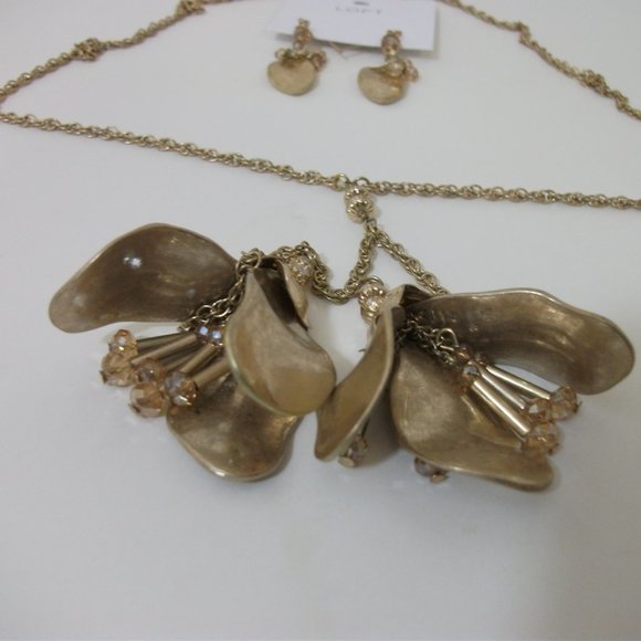 Ann Taylor Loft Necklace earrings Set NWT 98 - Picture 3 of 5